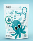Ink floyd blue felt octopus cat toy