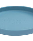 Blue cat dish with 'FuzzYard Life' branding on a white background