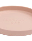 Pink ceramic cat dish with 'Culinary Life' branding on a white background