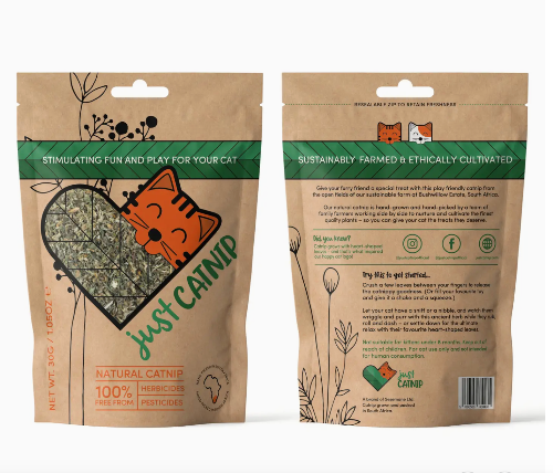 CatNip packaet front and back