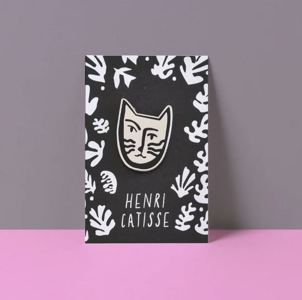 Henri Catisse pin in black and white for gift